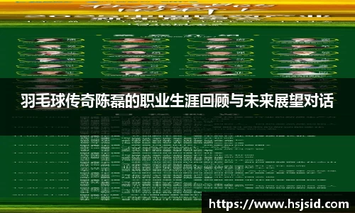 羽毛球传奇陈磊的职业生涯回顾与未来展望对话
